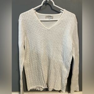 Beautiful Evan Picone Woman's Sweater Classic Size Large Business Work Wear VTG